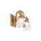 Dweled Rondelle LED 2 Light Bathroom Vanity or Wall Light 3000K in Aged Brass WS-425 - alternate 3